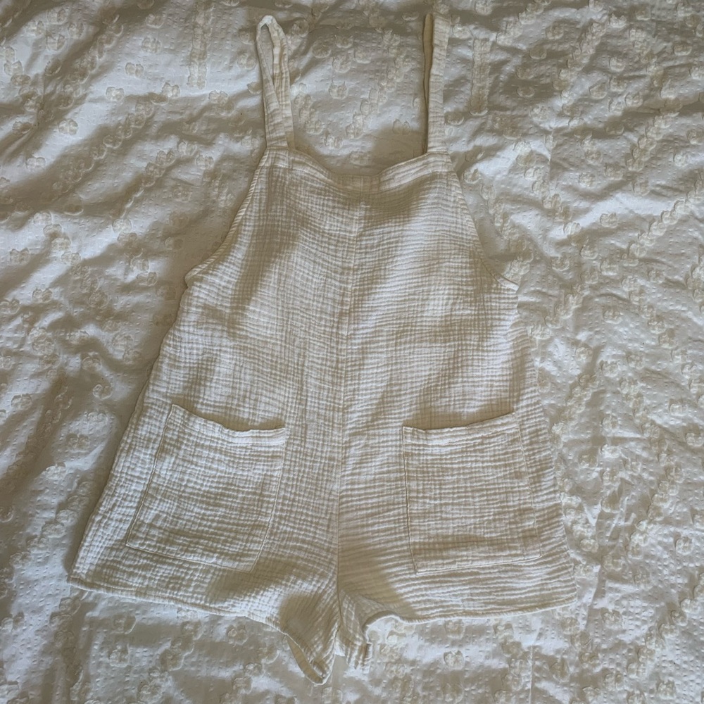 Linen Romper Beach Coverup
